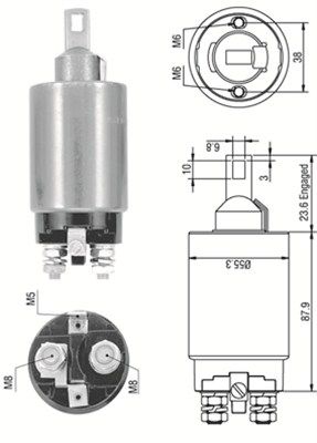 MAGNETI MARELLI solenoidinis jungiklis, starteris 940113050333